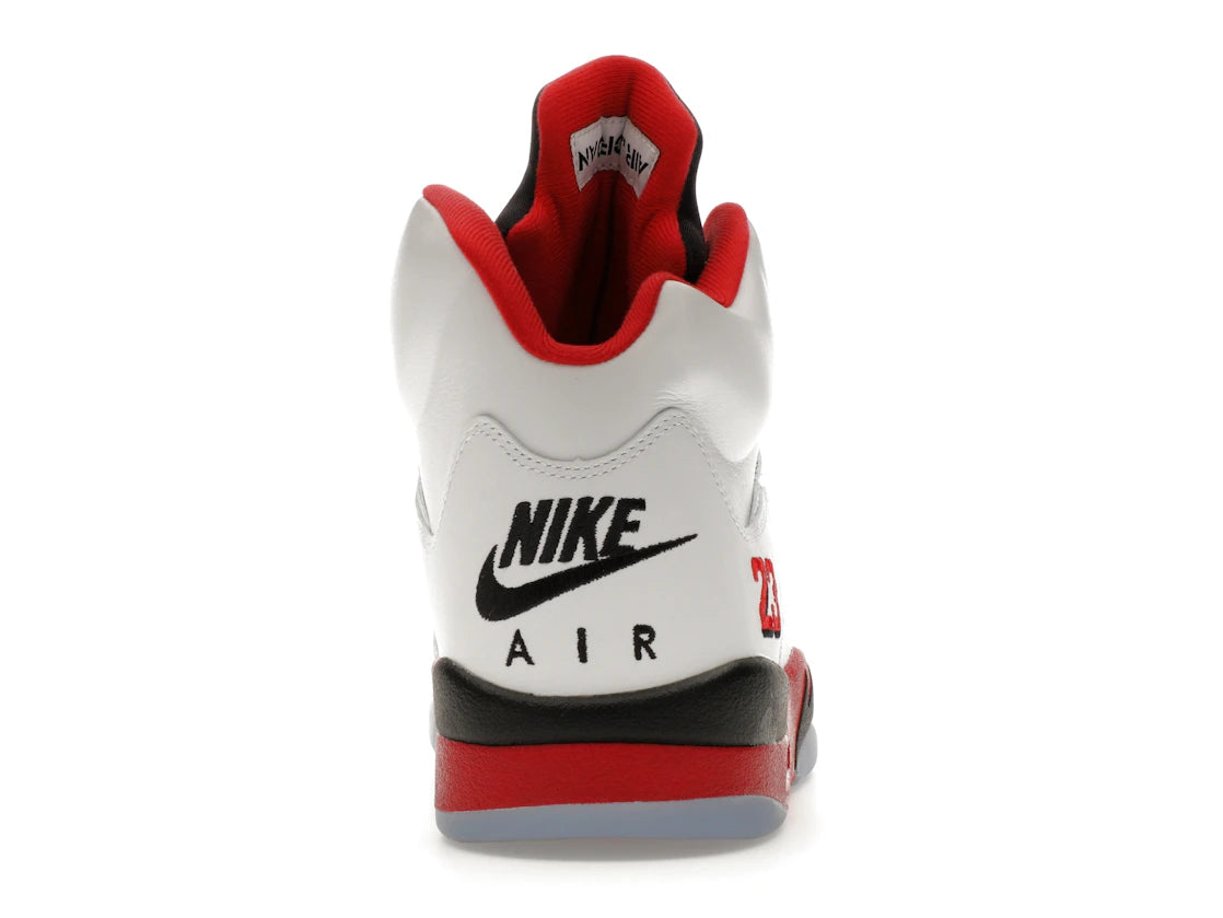 Jordan 5 Retro Fire Red Black Tongue (2025)