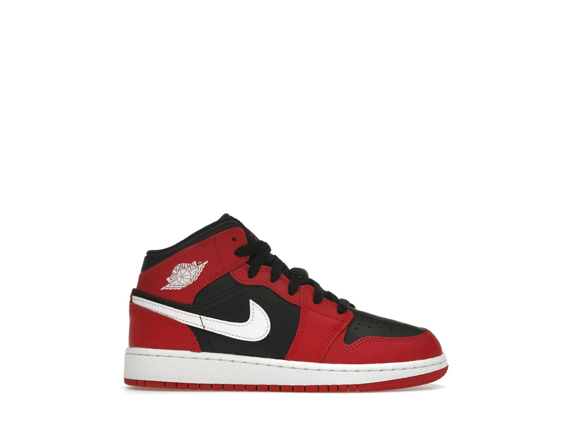 Jordan 1 Mid Gym Red Black White (GS)