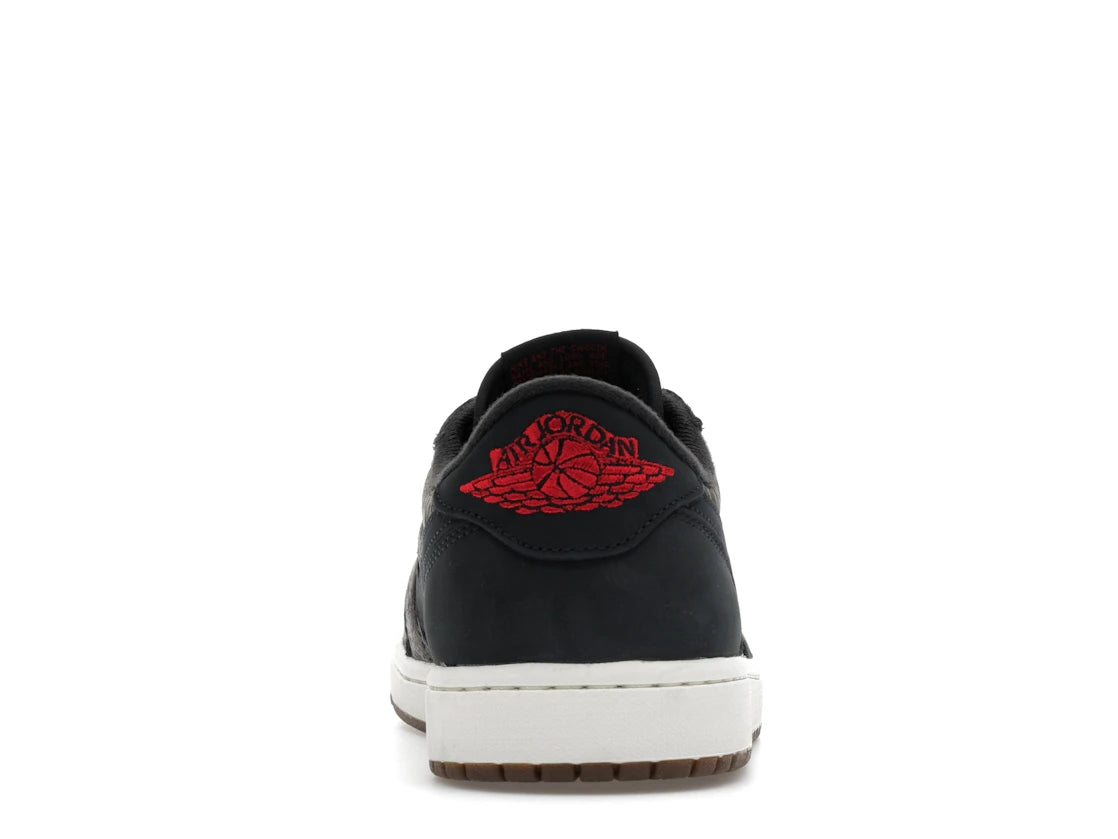 Jordan 1 Retro Low OG Laser Black University Red