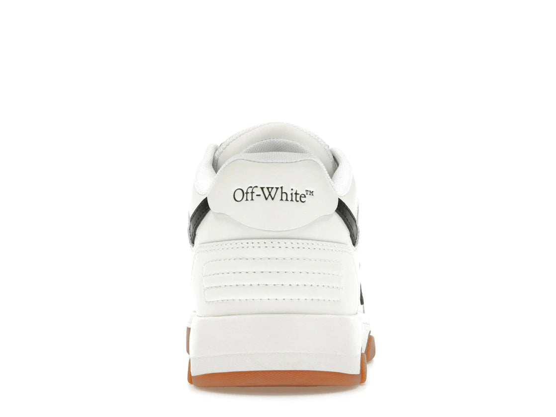 OFF-WHITE Out Of Office OOO Low Tops White Black Gum
