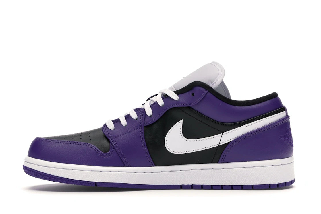 Jordan 1 Low Court Purple Black