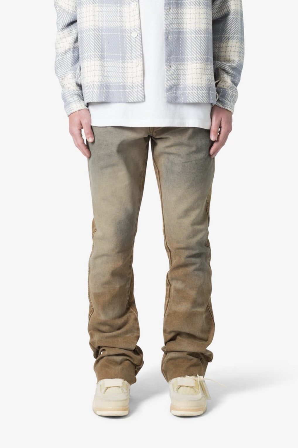 MNML - B643 Flare Burnt Denim - Black/Brown