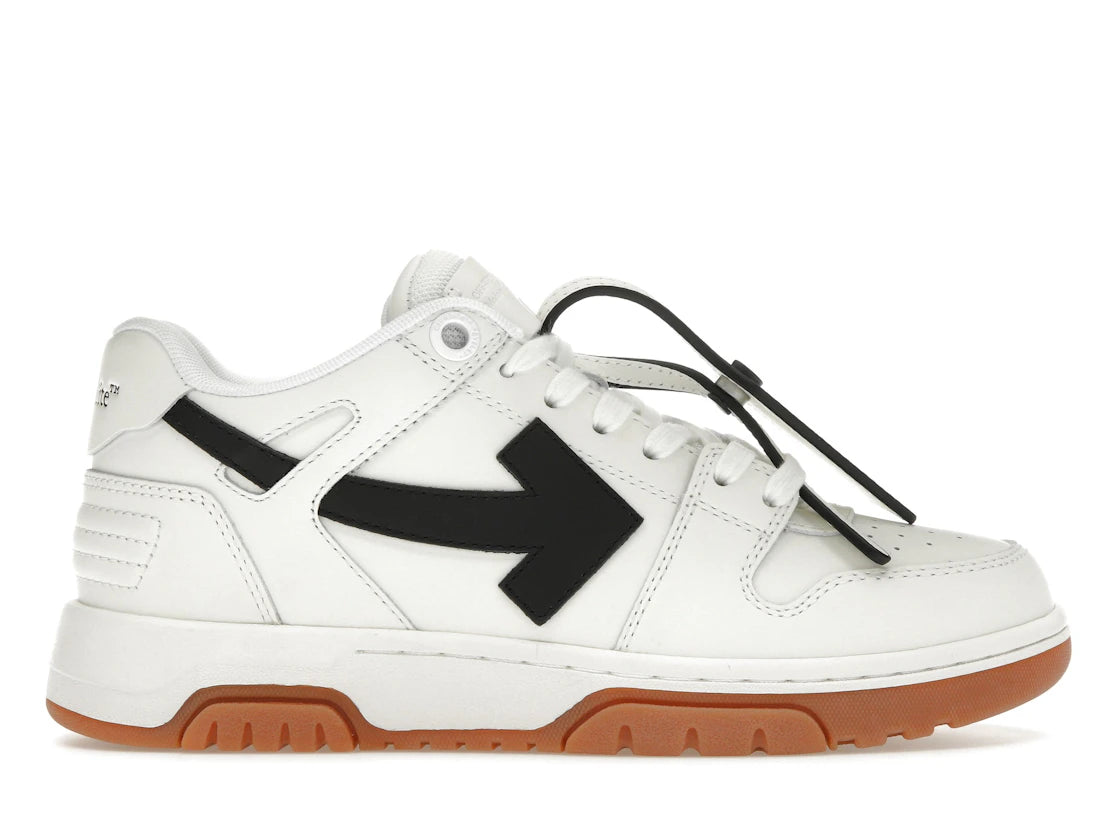 OFF-WHITE Out Of Office OOO Low Tops White Black Gum