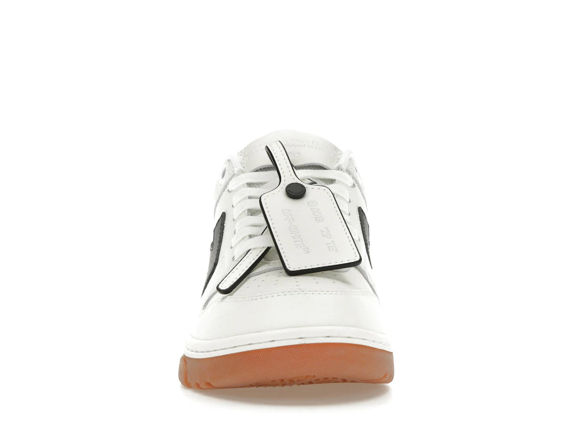 OFF-WHITE Out Of Office OOO Low Tops White Black Gum