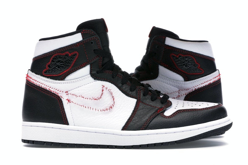 Air Jordan 1 Retro High Defiant White Black Gym Red