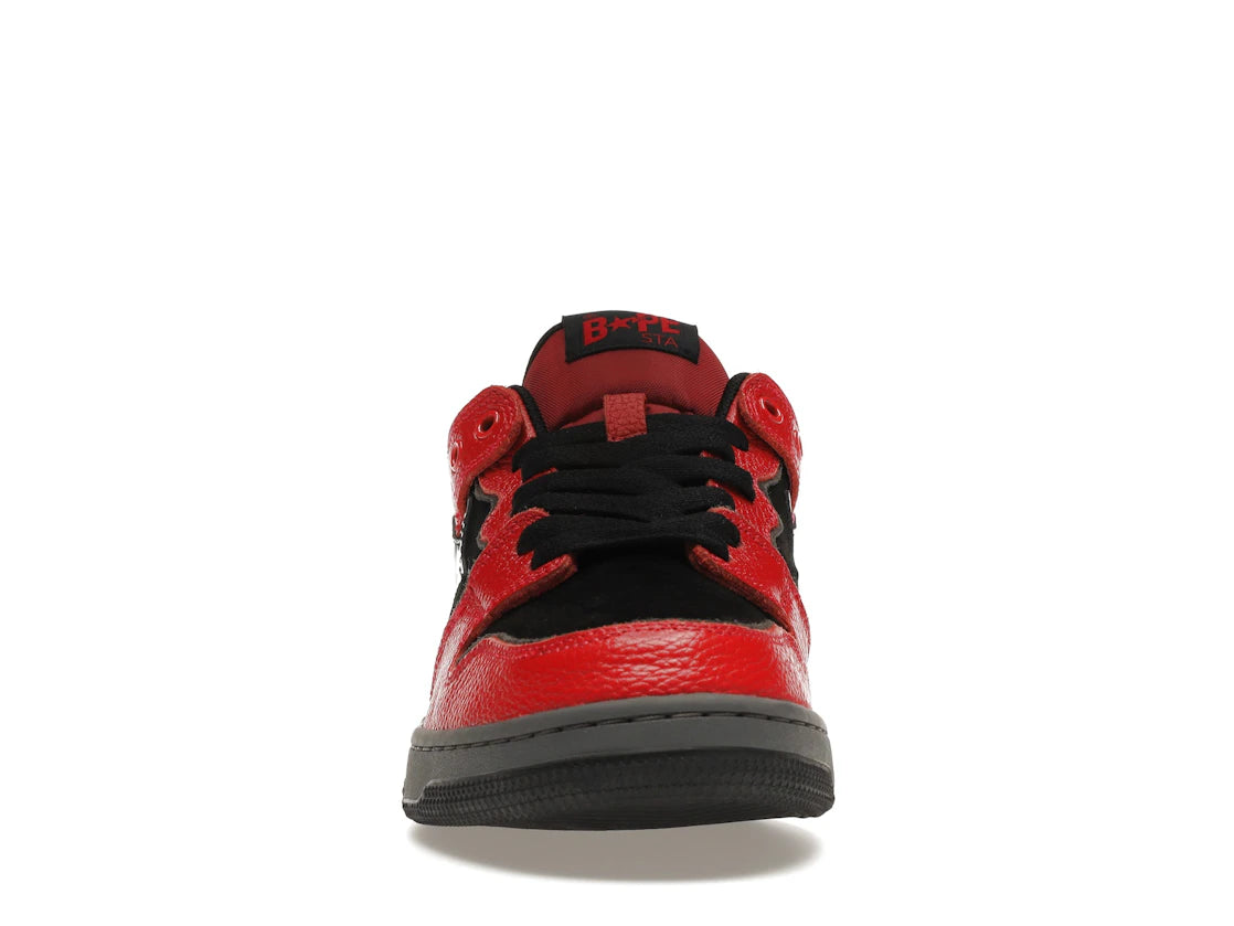 A Bathing Ape Bape SK8 Sta Red Black