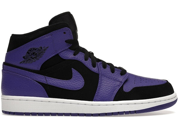 Jordan 1 Mid Black Dark Concord