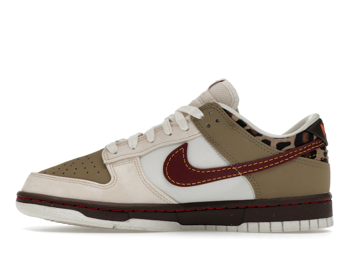 Nike Dunk Low Retro Khaki Team Red Pearl White (Women's)