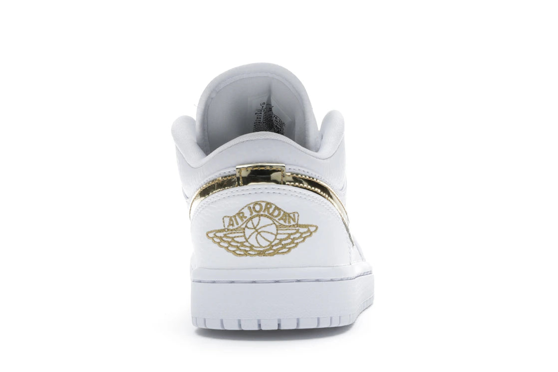 Jordan 1 Low White Metallic Gold (Women's)