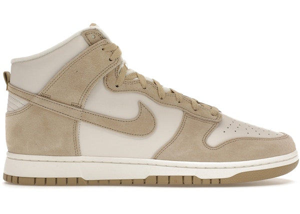 Nike Dunk High Tan Suede White