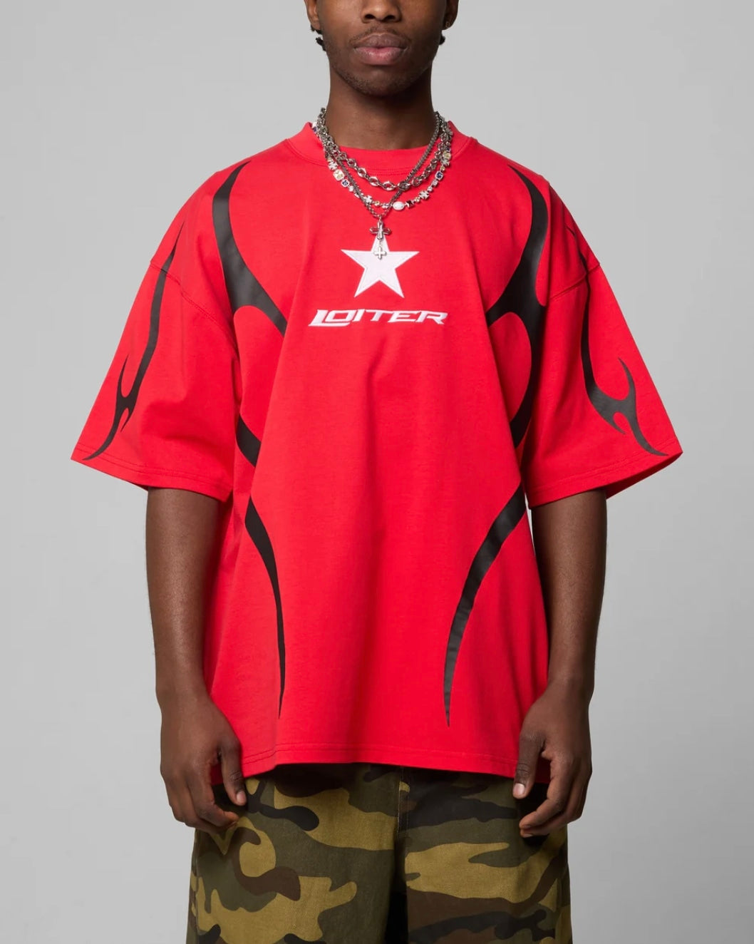 LOITER TRACKSTAR T-SHIRT RED