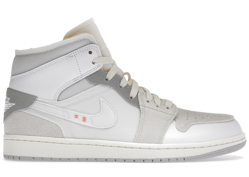 Air Jordan 1 Mid SE Craft Inside Out White Grey