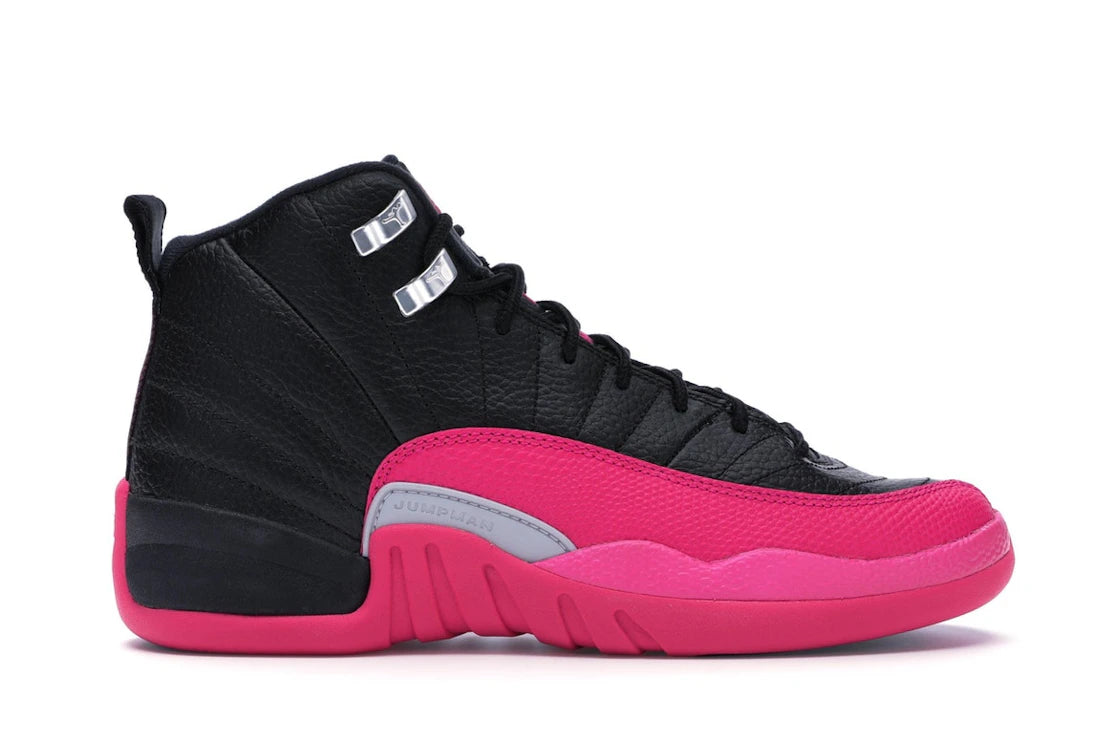 Jordan 12 Retro Black Deadly Pink (GS)