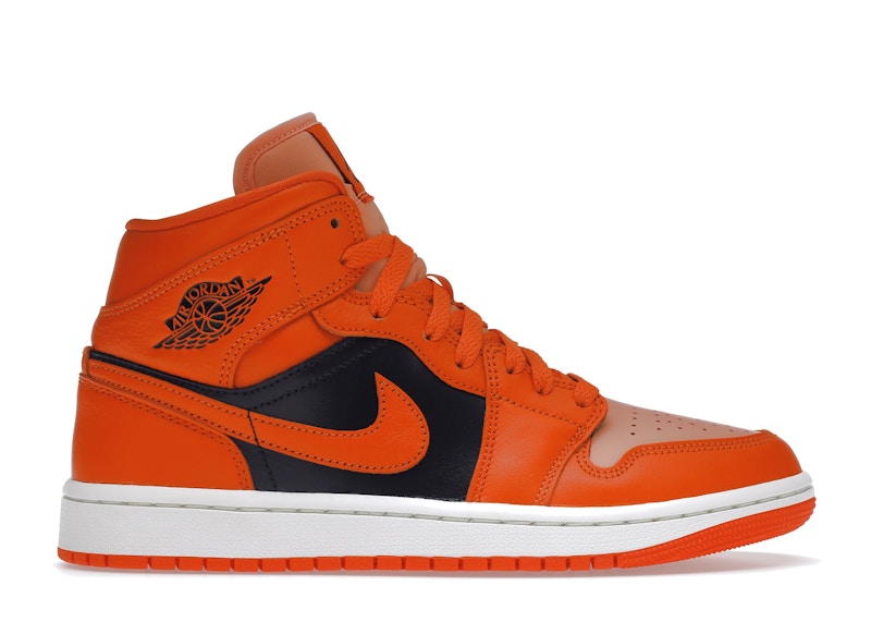 Jordan 1 Mid SE Rush Orange Crimson Bliss (Women's)