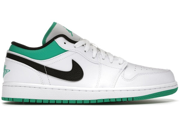 Jordan 1 Low White Lucky Green Black