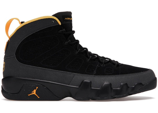 Jordan 9 Retro Dark Charcoal University Gold