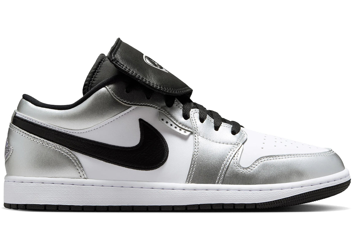 Jordan 1 Low SE Metallic Silver Tiempo