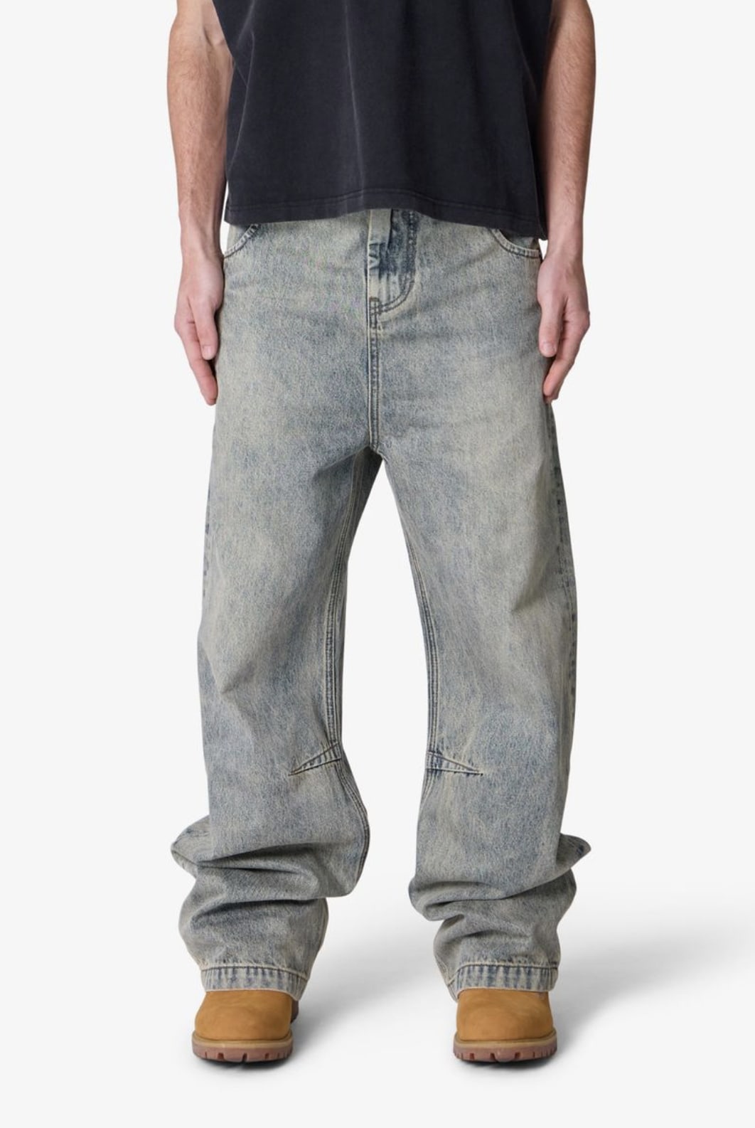 MNML - Baggy Moto Denim - Vintage Blue