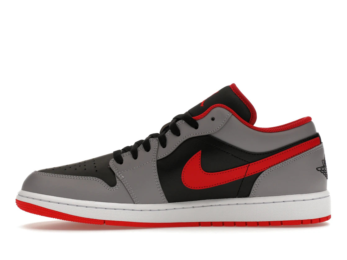 Jordan 1 Low Black Light Smoke Grey Gym Red