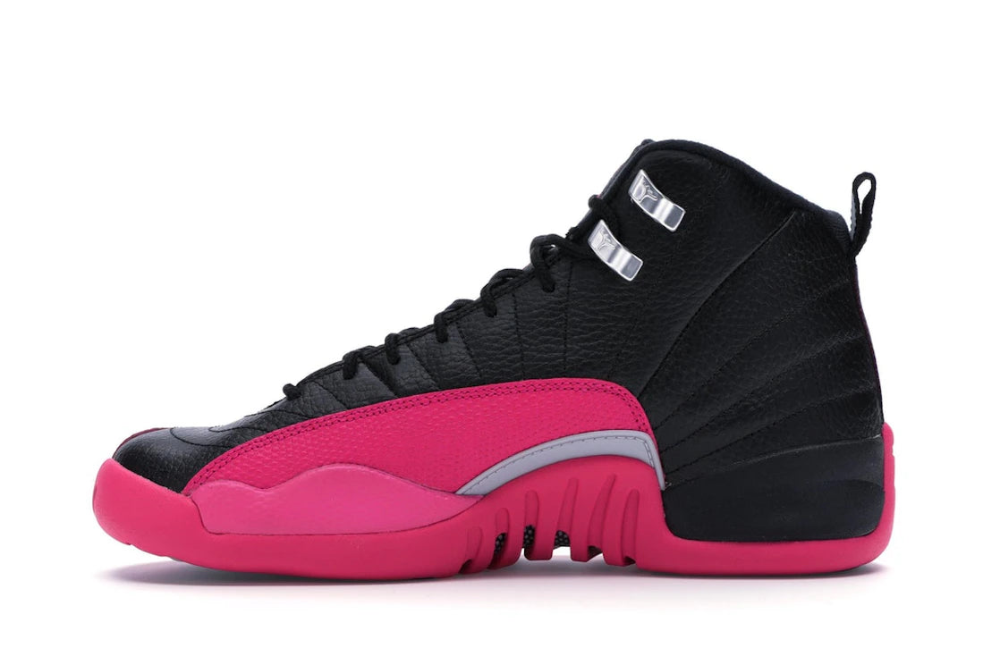 Jordan 12 Retro Black Deadly Pink (GS)