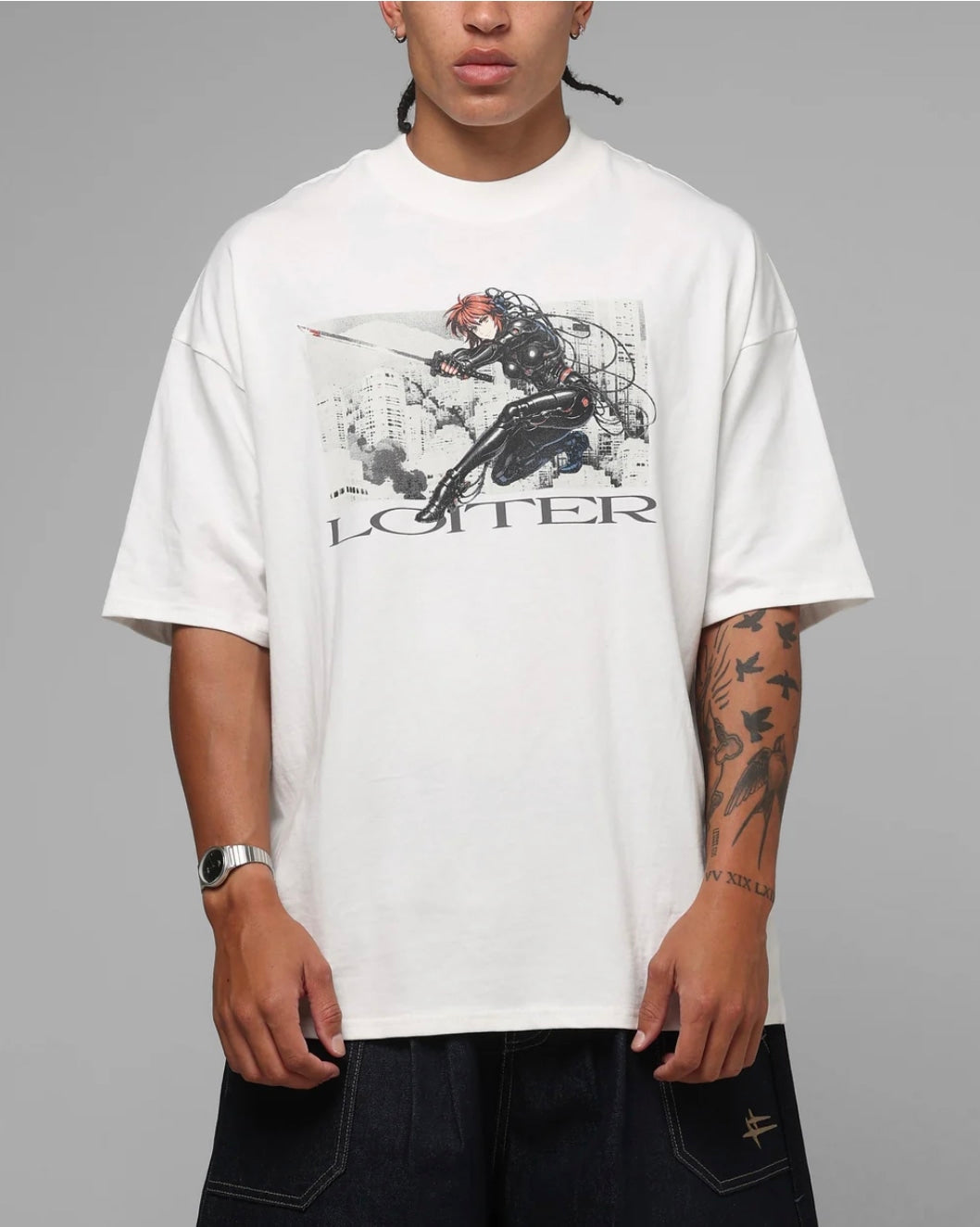 LOITER ULTIMATE SPECTRE VINTAGE T-SHIRT OFF WHITE